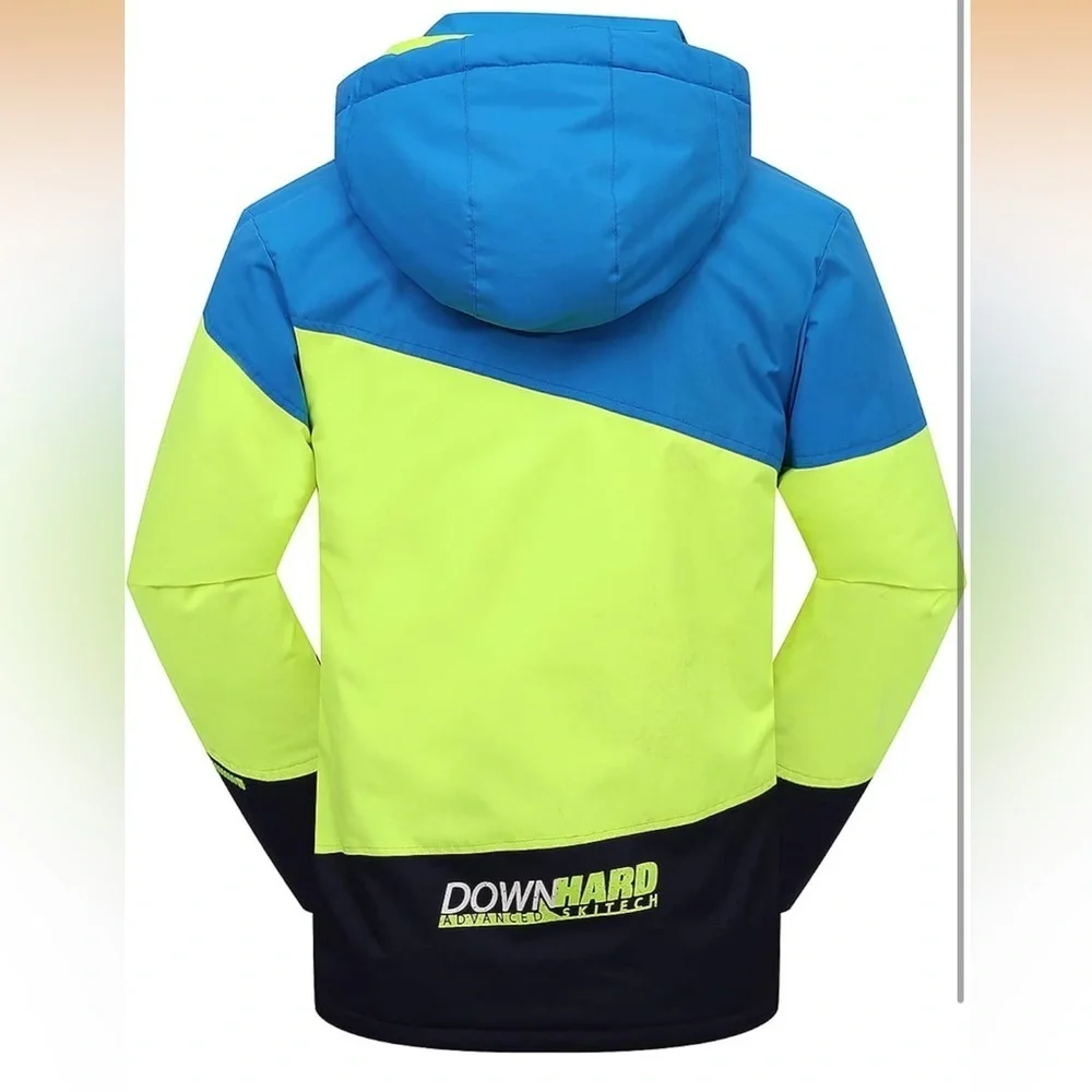 PHIBEE Boy's Waterproof Breathable Snowboard Ski Jacket Splice Size 4